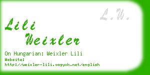 lili weixler business card